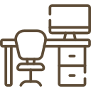 <b>Writing desks and seating areas</b>  for work or relaxation 